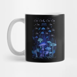 2024 Luna Calendar - Nighty Enchanting Mushrooms Mug